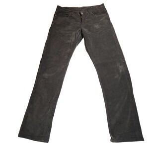 Faconnable Mens 33 Sueded Corduroy Gray Pants F10